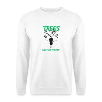 Funny Tree Friend Motif - Unisex Sweatshirt - white - Front