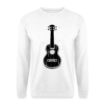 Ukulele Skizze - Unisex Pullover - Weiß - Vorne