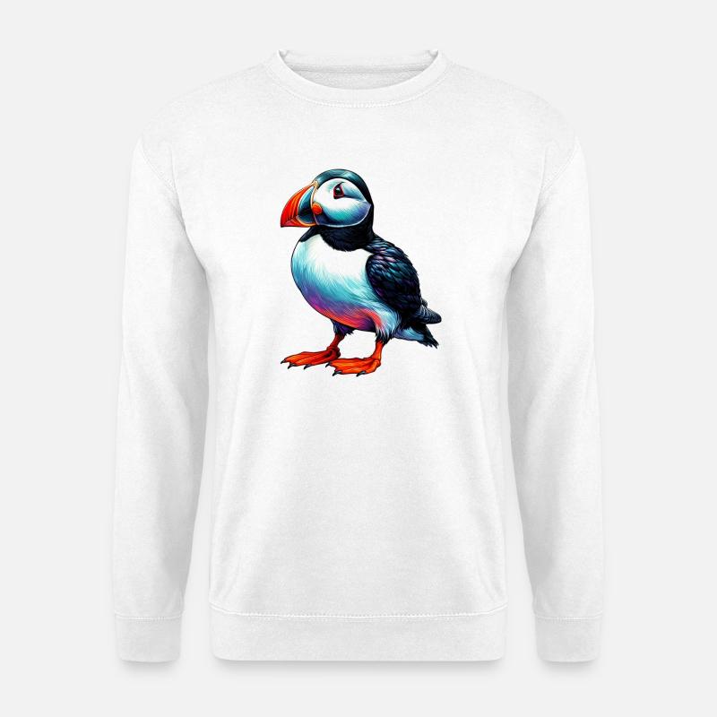 Papageitaucher - Unisex Pullover - Weiß