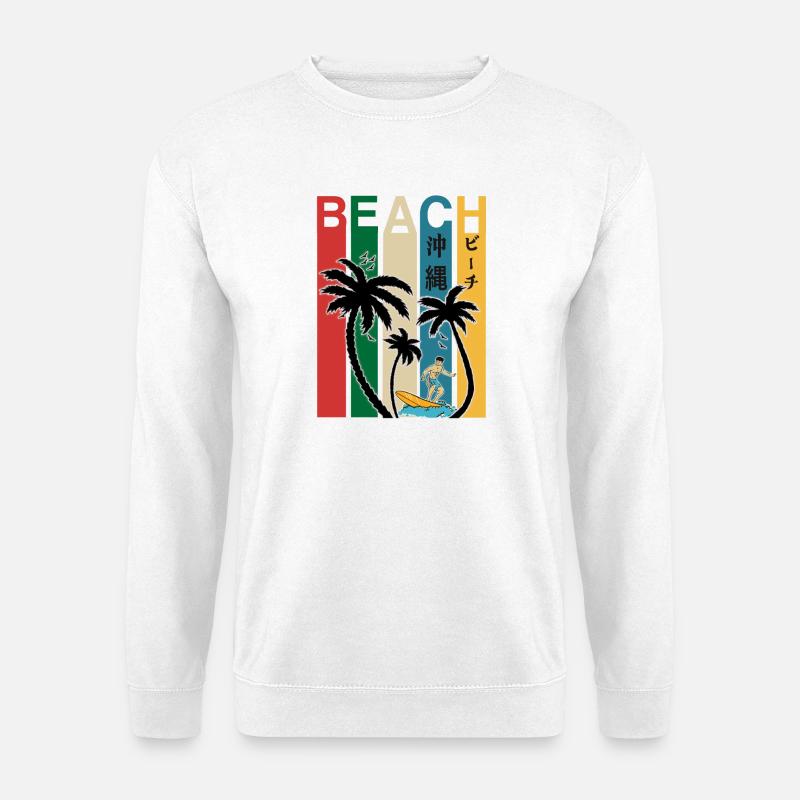 Okinawa Japan Beach Fun - Unisex Pullover - Weiß