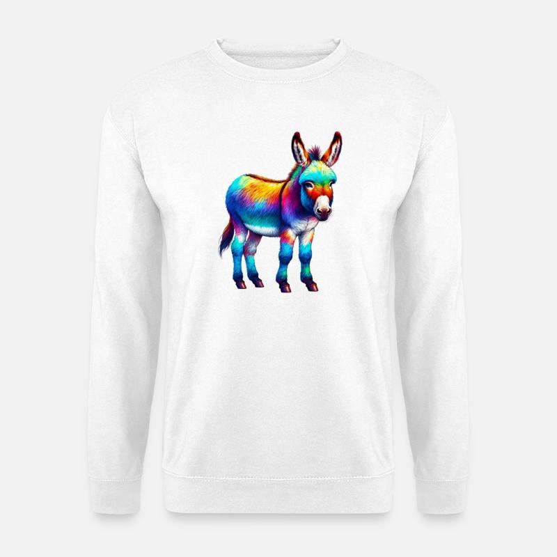 Donkey Mule - Unisex Sweatshirt - white