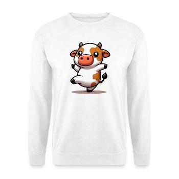 Vache - Sweat-shirt Unisexe - blanc - Devant
