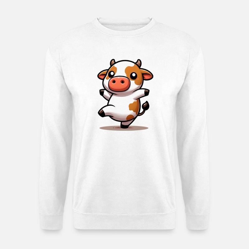 Kuh - Unisex Pullover - Weiß