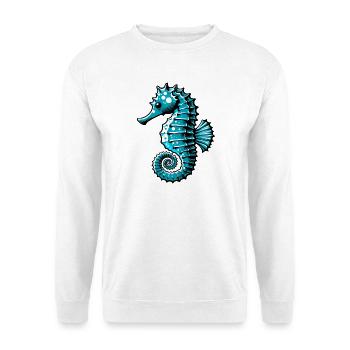 Hippocampe - Sweat-shirt Unisexe - blanc - Devant