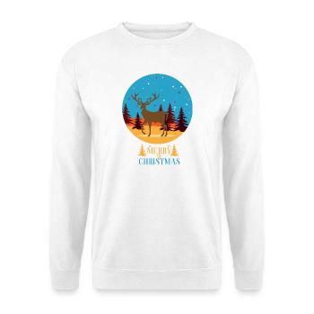 Frohe Weihnachten - Unisex Pullover - Weiß - Vorne