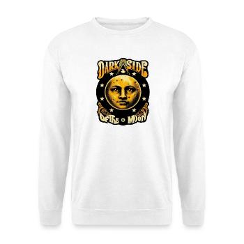 dark side of the moon face - Unisex Sweatshirt - white - Front