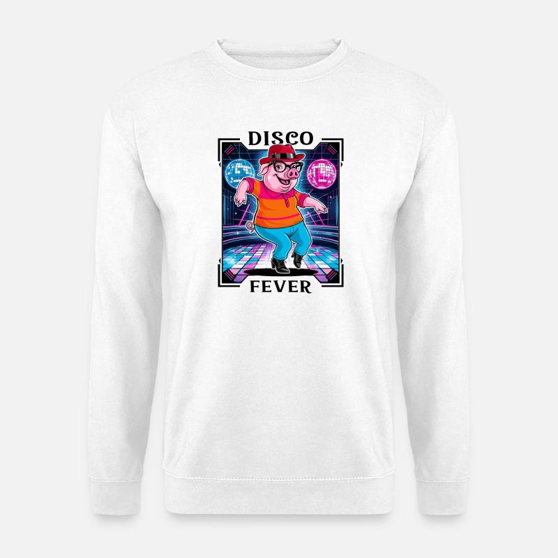 Cool Disco Pig - Unisex Sweatshirt - white