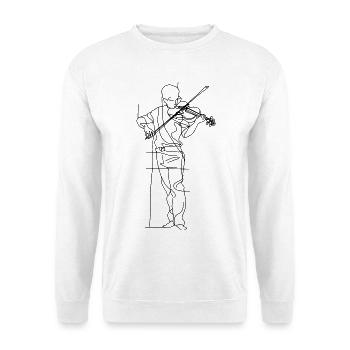 Violinist Sketch - Unisex Sweatshirt - white - Front