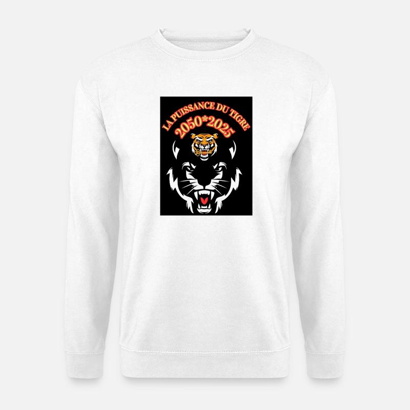 Tiger power - Unisex Sweatshirt - white