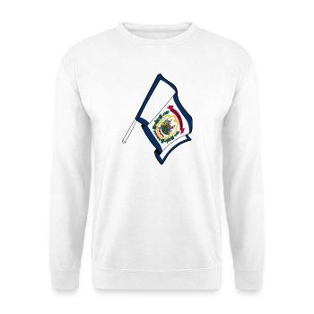 Flag of West Virginia - Unisex Sweatshirt - white - Front
