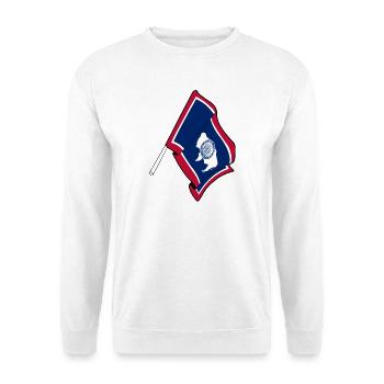 Flagge von Wyoming - Unisex Pullover - Weiß - Vorne