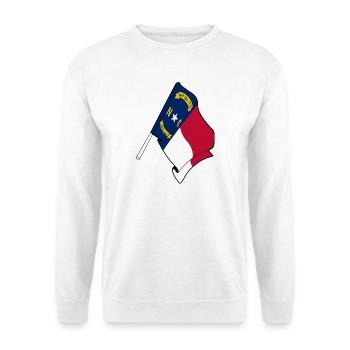 Drapeau de la Caroline du Nord - Sweat-shirt Unisexe - blanc - Devant