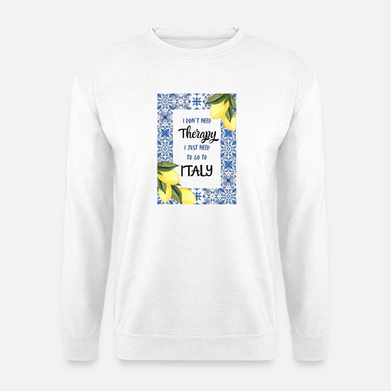 Italien Reise - Unisex Pullover - Weiß