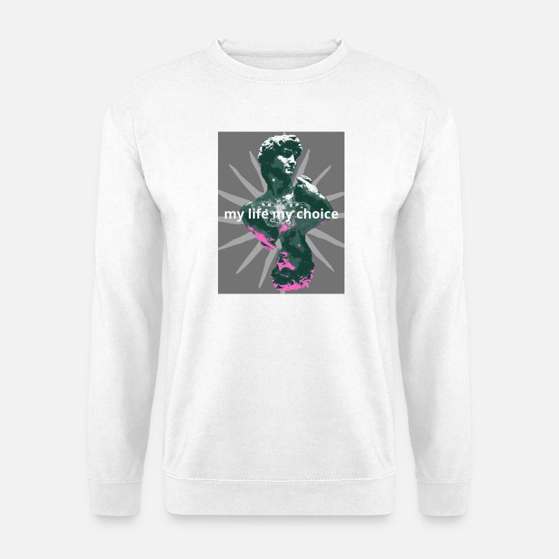 David - Unisex Sweatshirt - white