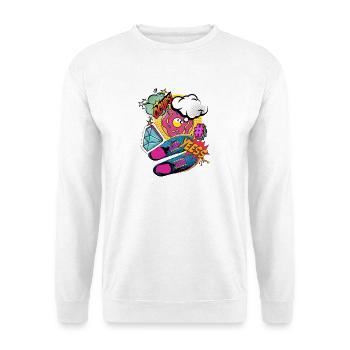 YEESS! - Colorful pop art & comic book explosion - Sweat-shirt Unisexe - blanc - Devant