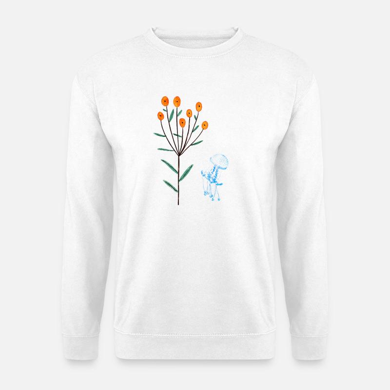 Qualle - Unisex Pullover - Weiß