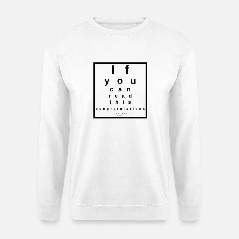 Sehtest - Unisex Pullover - Weiß