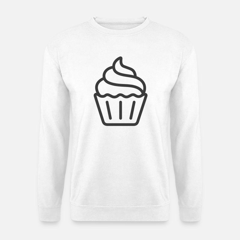 Cupcake-Logo-Icon-Design - Unisex Pullover - Weiß