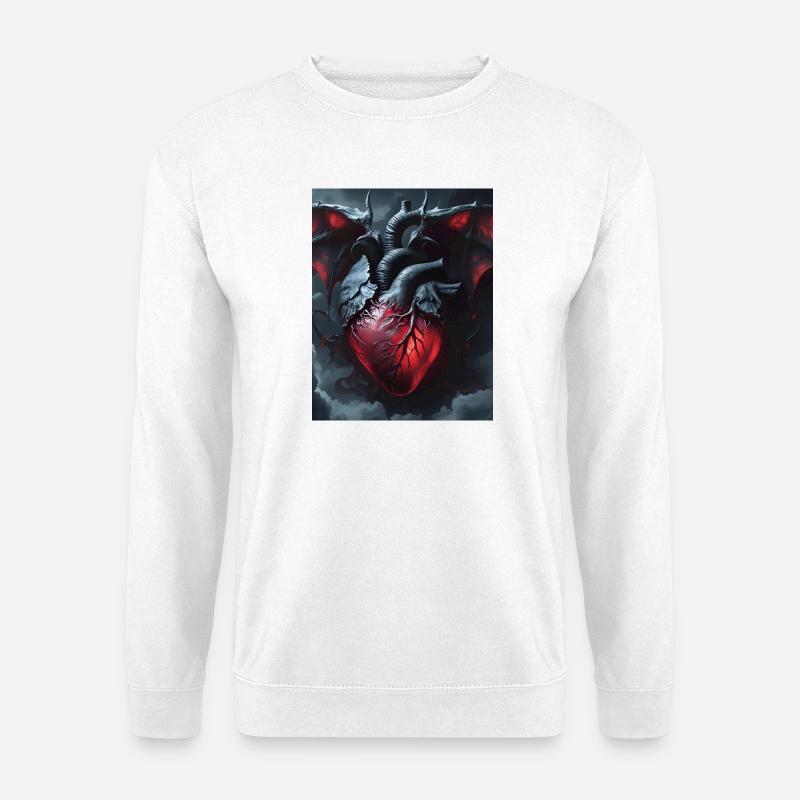 BlackHeart - Unisex Sweatshirt - white