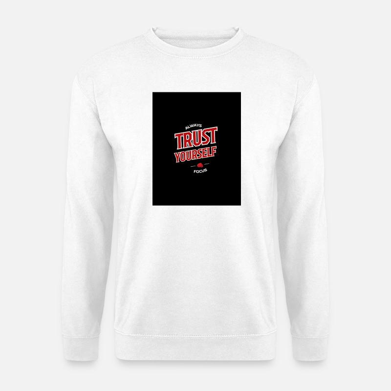 Ermutigung Selbstvertrauen - Unisex Pullover - Weiß