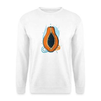 Papaya - Unisex Pullover - Weiß - Vorne