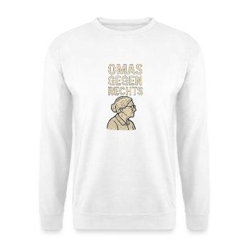 Anti-Right Statement Grandmas against the right - Unisex Sweatshirt - white - Front