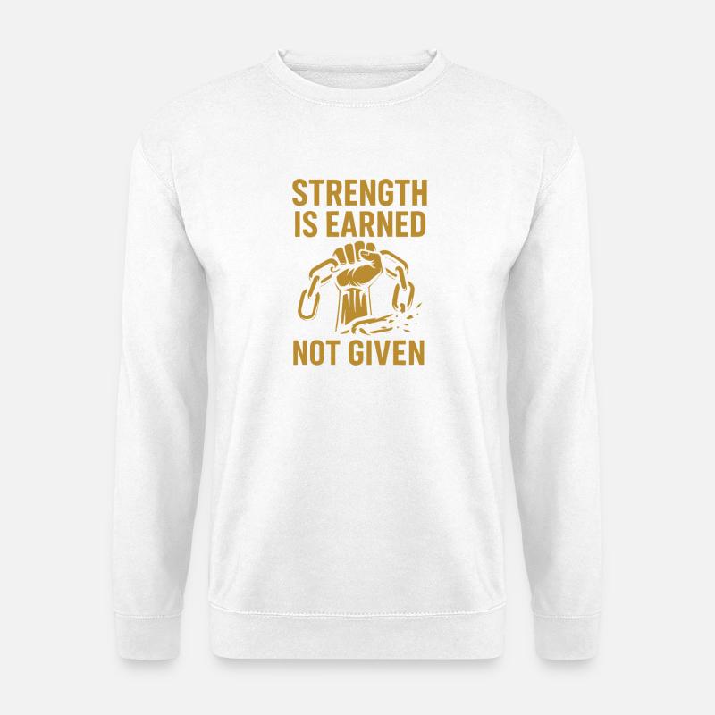 Ermächtigte Stärke Grafik T-Shirt - Unisex Pullover - Weiß