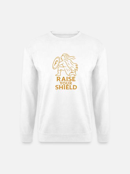 Illustration eines ermächtigten Schildes - Unisex Pullover - Weiß