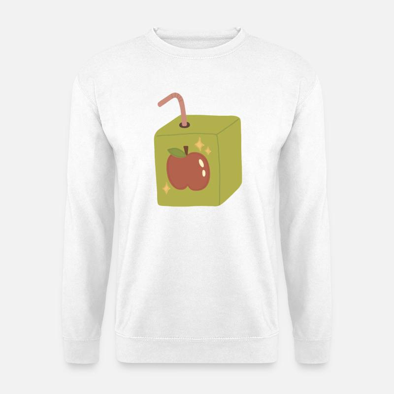 Skurriles Design der Apfelsaftdose - Unisex Pullover - Weiß