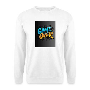 Graffiti Style Game Over Design - Unisex Pullover - Weiß - Vorne