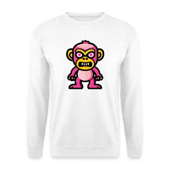 Singe Halloween Bande Dessinée Drôle - Sweat-shirt Unisexe - blanc - Devant
