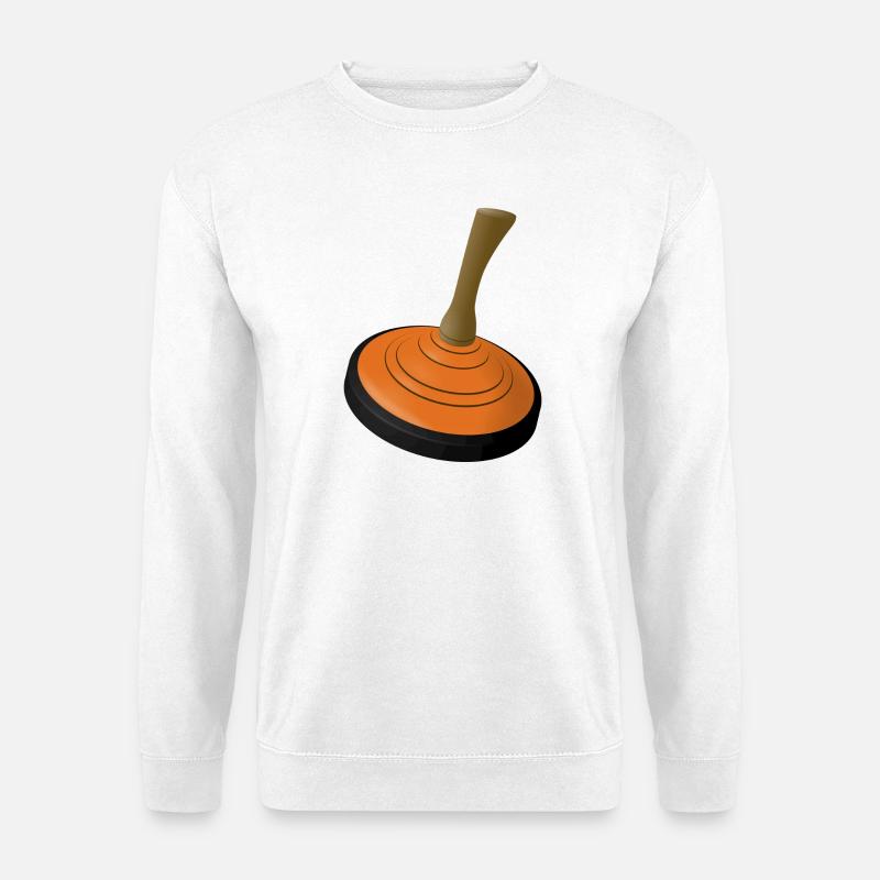 EISSTOCK-ORANGE_FUR_WUNSCHNAME - Unisex Pullover - Weiß