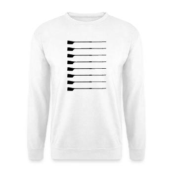 Aft Rudder – Silhouette - Unisex Sweatshirt - white - Front