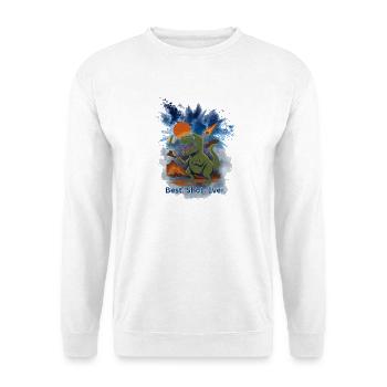 Dinosaur Meteorite Volcano - Unisex Sweatshirt - white - Front