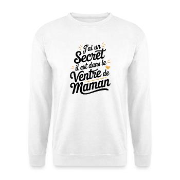 Pregnancy announcement for future dad / future mother - Unisex Sweatshirt - white - Front