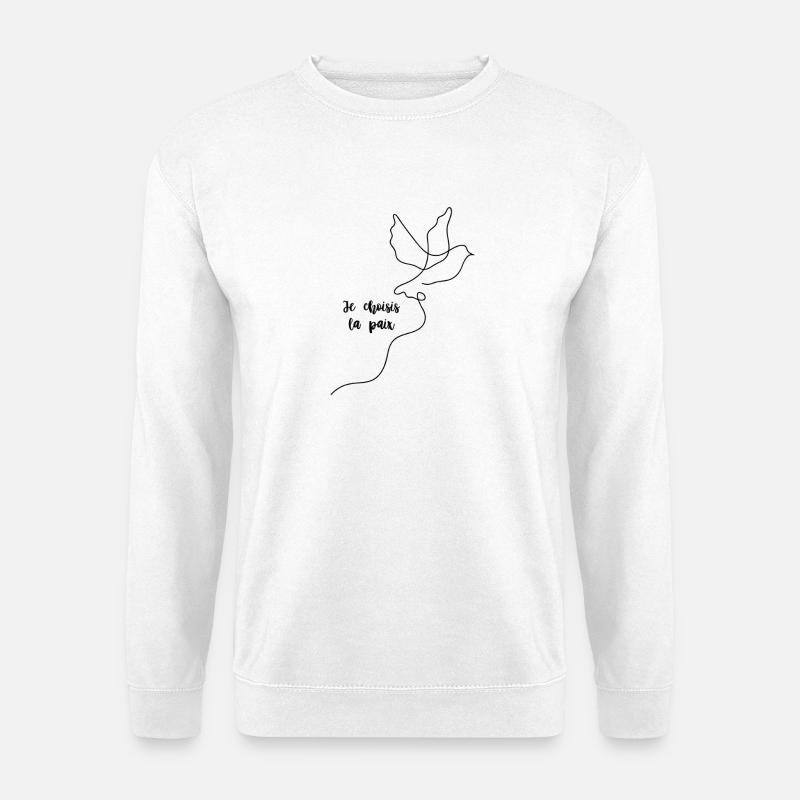 I choose peace - Unisex Sweatshirt - white