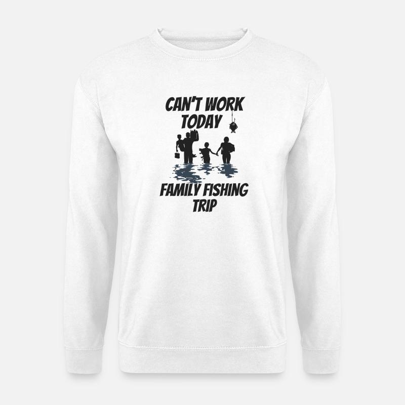 Angelausflug mit der Familie - Unisex Pullover - Weiß