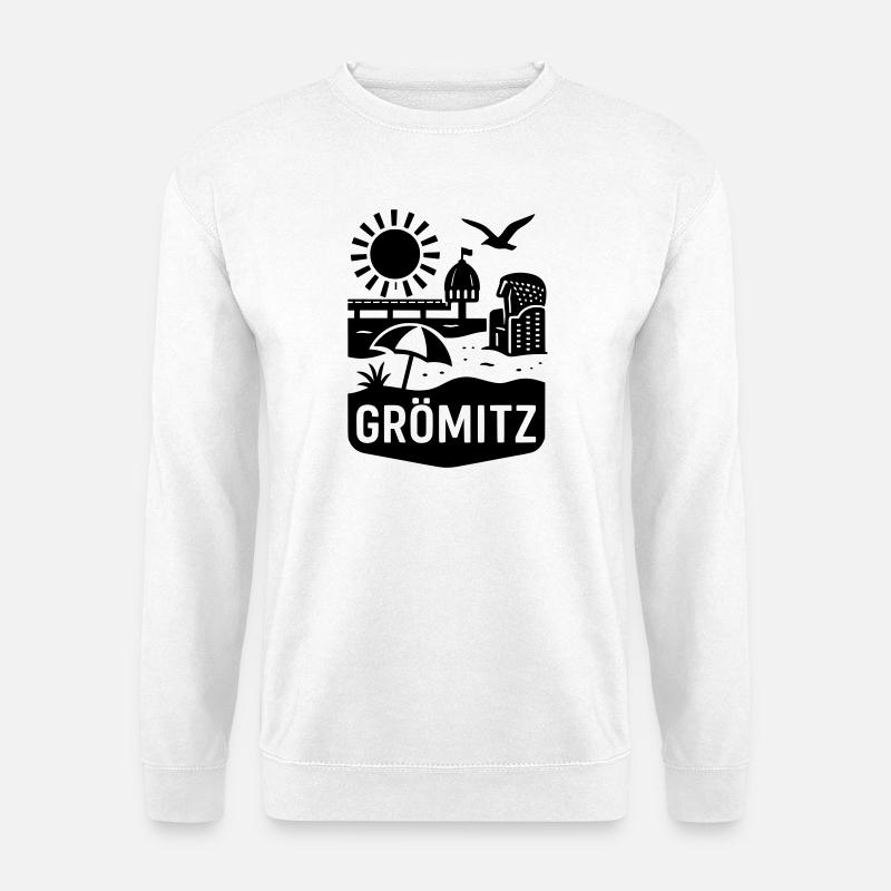 Grömitz Ostsee Urlaub - Unisex Pullover - Weiß