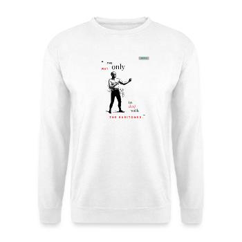 BARITONES PARODY design 001 - Unisex Sweatshirt - white - Front