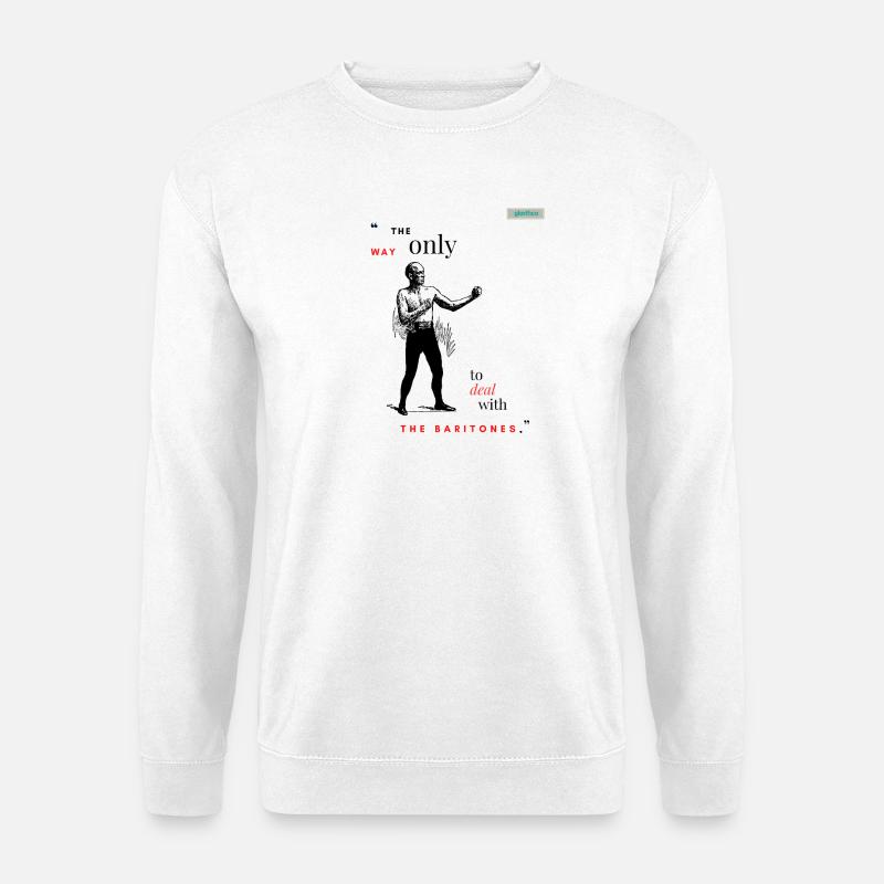 BARITONE PARODY Design 001 - Unisex Pullover - Weiß