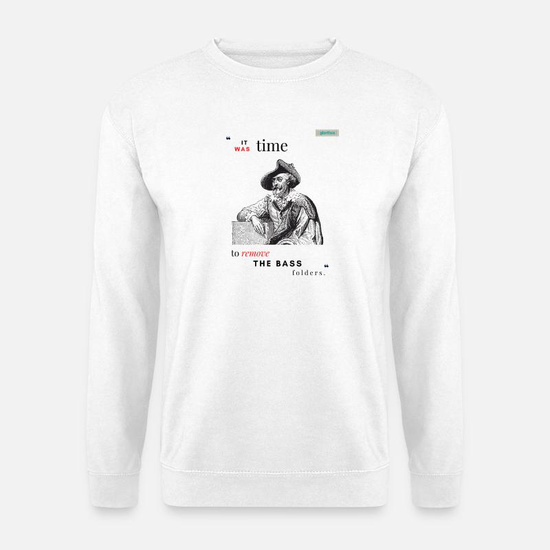 BÄSSE PARODY Design 001 - Unisex Pullover - Weiß