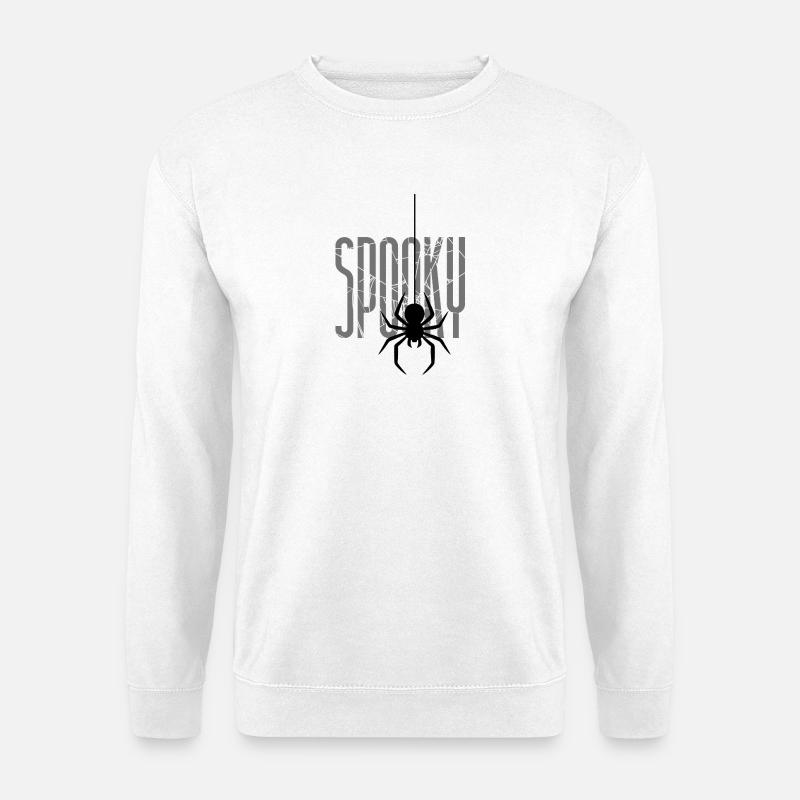 Spooky Halloween Spider Web - Unisex Sweatshirt - white