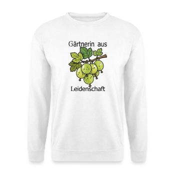 Illustration de branche de groseille à maquereau verte - Sweat-shirt Unisexe - blanc - Devant