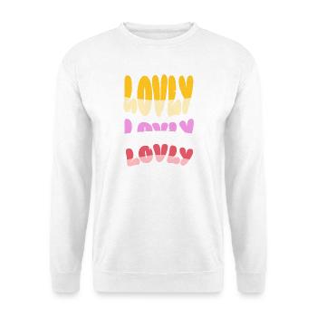 Liebe Lieblich Liebevoll - Unisex Pullover - Weiß - Vorne