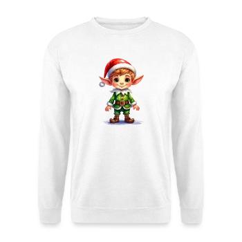 Weihnachtself - Unisex Pullover - Weiß - Vorne