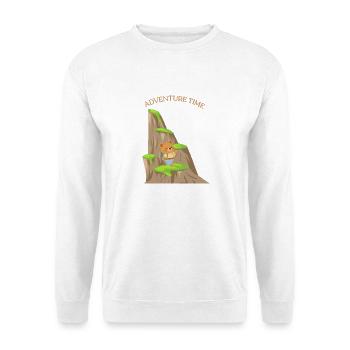 Kleiner Bär auf großer Tour - Unisex Pullover - Weiß - Vorne