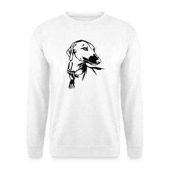 Chef d’Azawakh - Sweat-shirt Unisexe - blanc - Devant