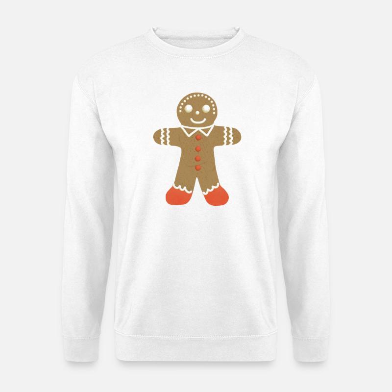 Lebkuchenmann Keks Keks - Unisex Pullover - Weiß