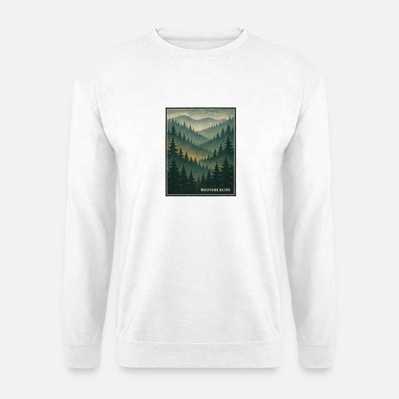 WHISPERING NATURE - Unisex Pullover - Weiß