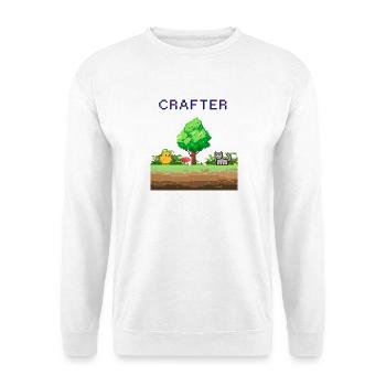 Aventure en forêt de Pixel Crafter - Sweat-shirt Unisexe - blanc - Devant